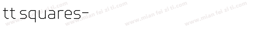 tt squares字体转换